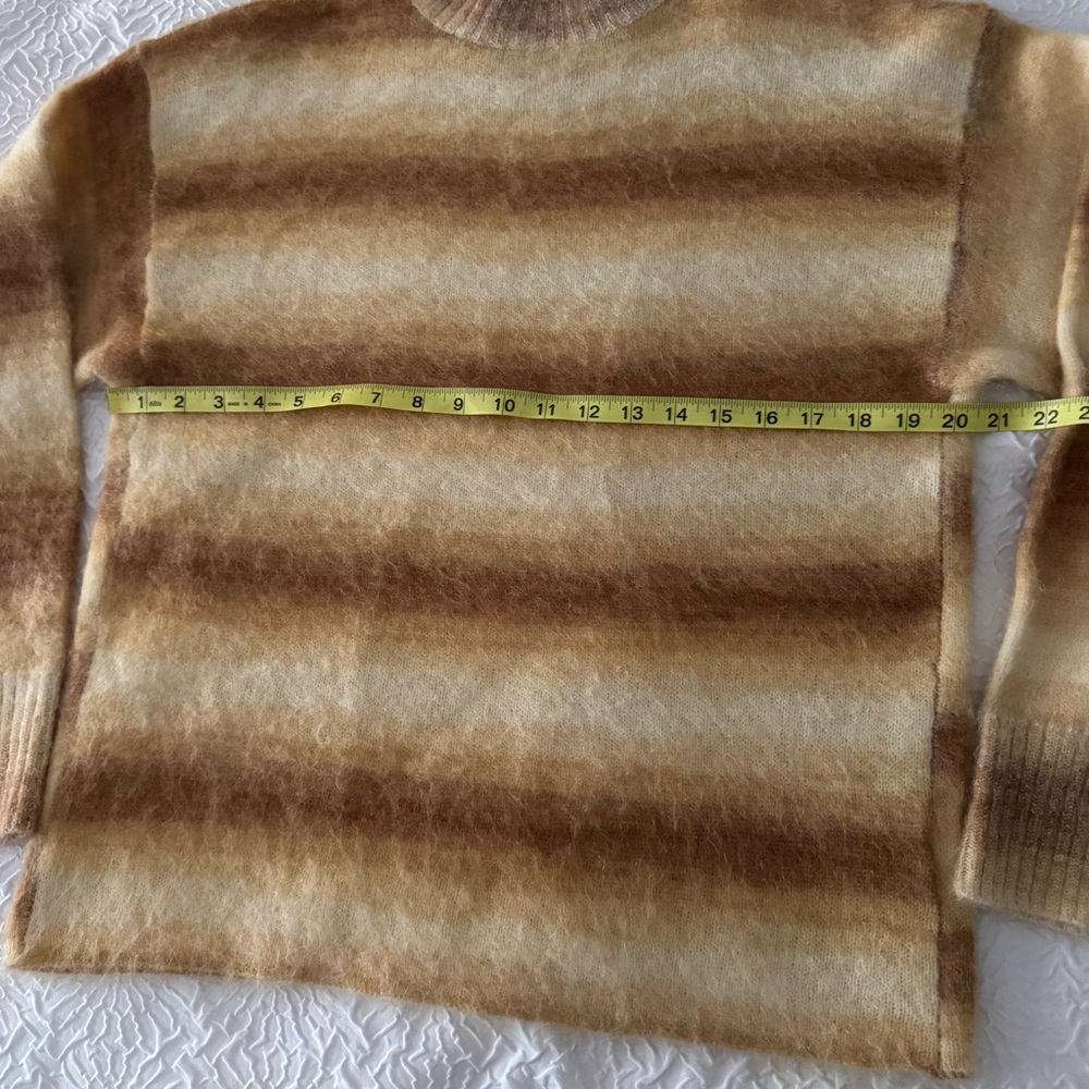 ACNE STUDIOS Ombre Stripe Sweater Sand Beige Small NEW WITHOUT TAG - Picture 8 of 10